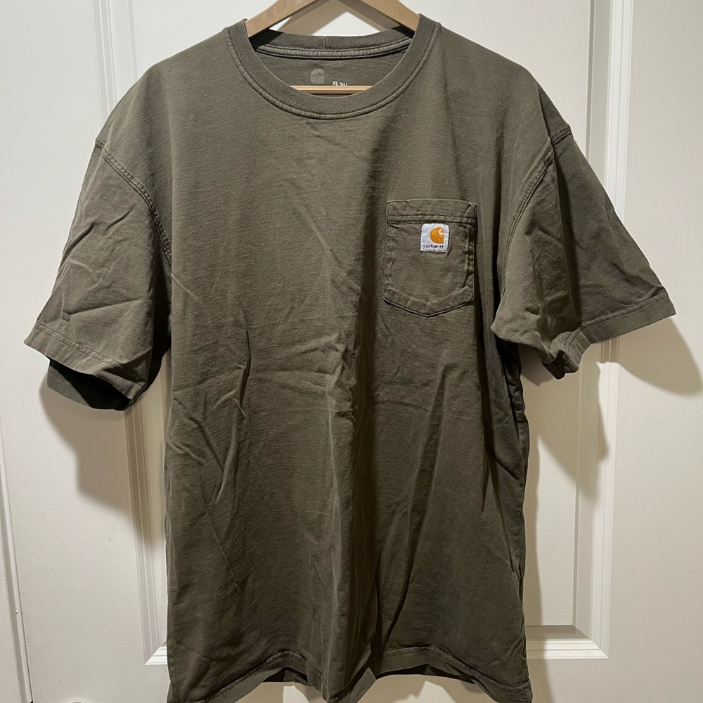 Carhartt Men's Dark Olive Tall Short Sleeve Tee